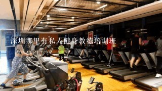深圳哪里有私人健身教练培训班